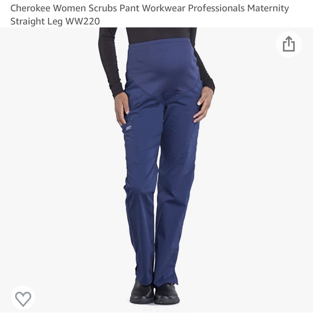 Cherokee Maternity Scrub Pant, Straight Leg WW220